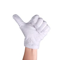 Gants en coton blanc design personnalisé, réutilisables et à prix abordable, avec logo personnalisé, uniforme de fanfare