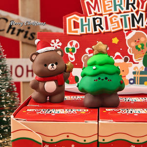 ตุ๊กตาเรซินน่ารักรูปหมีตุ๊กตาหิมะซานต้ากวางเครื่องประดับตั้งโต๊ะขายส่งตกแต่งคริสต์มาสที่น่ารักสำหรับบ้านและของขวัญ - Product Image 3