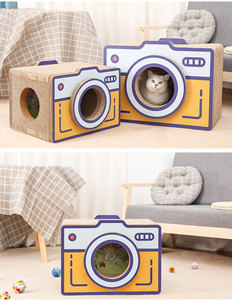 ADZIA Casa <span class=keywords><strong>de</strong></span> Juegos Multifuncional Ecológica <span class=keywords><strong>para</strong></span> <span class=keywords><strong>Gatos</strong></span>, Rascador <span class=keywords><strong>de</strong></span> Cartón Corrugado, Casa <span class=keywords><strong>de</strong></span> Gato con Diseño <span class=keywords><strong>de</strong></span> <span class=keywords><strong>Castillo</strong></span> - Product Image 4