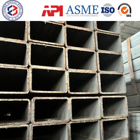 ASTM A500 A36 Q235 Galvanisé 150x150 Tube Rond Carré En Acier Doux Gi Section Creuse Tuyau Carré ERW Prix Par KG