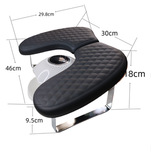 Ulive Beauty Luxury Professional OEM U Shape Foldable ABS+PU Leather Arm Rest Pillow Nail Salon Custom Logo Two-Hand Support 10 - Product Image 3