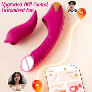 Vibratore Staccabile con APP e Riscaldamento, 9 Vibrazioni e Spinte, Stimolatore per Capezzoli, Punto G e Anale per Donne e Coppie - Product Image 3
