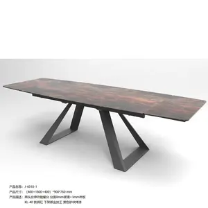 12 мм Мраморный керамический стол выдвижные размеры могут достигать 2200-2800 мм