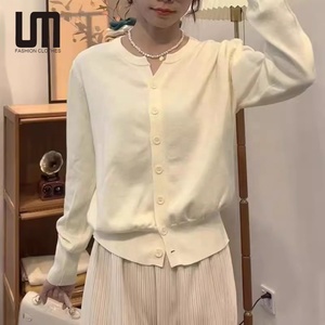 Liu Ming Moda Coreana Y2k Ropa de Calle Otoño Ropa de Mujer Tops de Manga Larga Suéteres Cárdigan - Product Image 1
