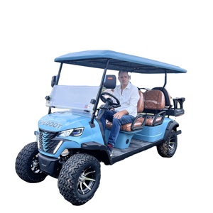 Carrito de golf de gas <span class=keywords><strong>todoterreno</strong></span> legal de 6 asientos, carrito de golf con pantalla táctil grande - Product Image 2