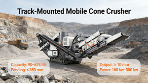 Raupenhydraulischer Betonbrecher Steinbruch-Sand Mobiler Kalkstein-Kegelbrecher Schwerlast-Kegelbrecheranlagen - Product Image 6