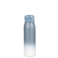 Botol minum olahraga anti bocor berdinding ganda 500ml dari stainless steel 316 tahan lama, bebas BPA, dengan 2 tutup, untuk bersepeda