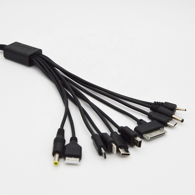 10 in 1 Type-C Fast Charging Cable for Mobile Phone for Headset Speaker & MP3 Player