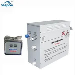 Stepon 3kw 4.5kw 6kw 9kw 12kw 18kw Sauna Stoomaangedreven Generator Sauna Stoommachine Voor Thuis Bad Slimme Stoombad Machine