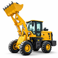 Mesin 42KW 4-Silinder Berpendingin Air, Loader Depan 1,5 Ton, Bucket 0,8m³, Gearbox 265, Mini Wheel Loader