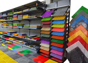 Dalles de <span class=keywords><strong>sol</strong></span> modulaires en PP robustes et emboîtables, revêtement de <span class=keywords><strong>sol</strong></span> en plastique <span class=keywords><strong>pour</strong></span> garage, idéal <span class=keywords><strong>pour</strong></span> les ateliers de detailing automobile - Product Image 2