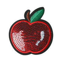 Appliques tendance pour l'été : Série fruits scintillants (raisins, pommes, oranges) pour vêtements, sacs et coques de téléphone DIY