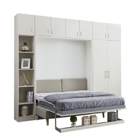 Bureau mural pliant de Style moderne, lit mural, lit mural, grande taille avec bureau