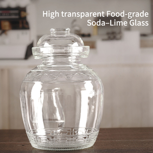 Bocal en verre Mason personnalisé de 1,5 L, 2,5 L, 5 L, 7 L, 10 L pour la <span class=keywords><strong>fermentation</strong></span> des cornichons, du chou sauer, la mise en conserve, le stockage en cuisine avec couvercles hermétiques pour la maison - Product Image 4