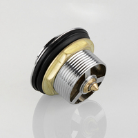 Joyhoo-Tapón emergente para desagüe de bañera, desbordamiento exclusivo G 1 1/2, cromado, de aleación de Zinc