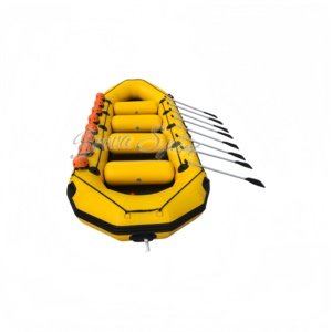 Nuevo Bote Inflable de PVC Amarillo de 480 cm para Rafting, Rescate, Deportes Acuáticos y Navegación con Motor - Product Image 5