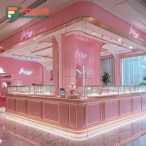 Mostrador de Exhibición de Joyería Minimalista con Acabado Laminado, Vitrina de Exhibición para Centro Comercial - Product Image 6