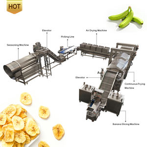 Línea de Producción de Chips de Plátano Semiautomática Más Vendida, Acero Inoxidable 304, Ahorro de Energía - Product Image 1