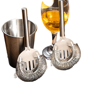 304 Stainless Steel Eco-Friendly Kitchen Strainer Set with Long Handle Colander Hot Pot Sieve <b>Bar</b> <b>Tools</b> (550ml/350ml/750ml) - Product Image 1