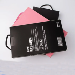 Đơn giản thân thiện với môi màu đen Giấy Màu Hồng Hộp gói cho Iphone trường hợp bìa điện thoại di động vỏ hiển thị bao bì hộp với Windows - Product Image 2