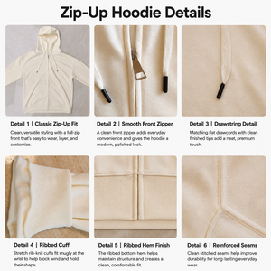 Custom Fleece Lined Zip up Hoodie Unisex Multi Color <strong>Full</strong> Zip Hoodie with Logo Low MOQ DDP Shipping for Brands Teams OEM - Product Image 2