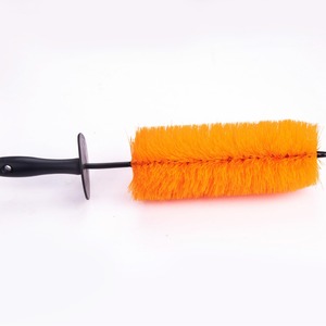 Car Wash Brush 47 Inch Orange PP Material For Tire <b>Cleaning</b> - Product Image 1