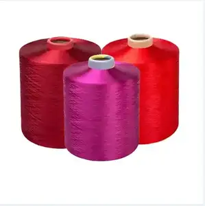 Aangepaste China Leverancier Hoge Kwaliteit Polyester Dty Latex Rubber Bedekt Garen Voor Het Breien Van Sokken