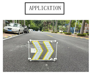 Pannello <span class=keywords><strong>a</strong></span> Freccia LED Portatile <span class=keywords><strong>a</strong></span> Batteria, Guscio in Metallo, Grado di Protezione IP66, Riflettente Prismatico ad Alta Intensità per <span class=keywords><strong>Traffico</strong></span> Temporaneo - Product Image 6