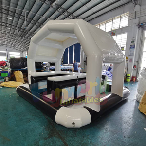 Structure gonflable de qualité commerciale pour fêtes, avec bar, sièges intégrés et toit, piscine gonflable - Product Image 4