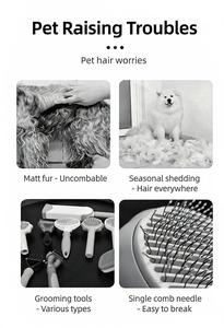 Pettine in ABS per Cani e Gatti, Design a Spillo per Rimozione Peli, Strumento per Toelettatura e Districante - Product Image 5