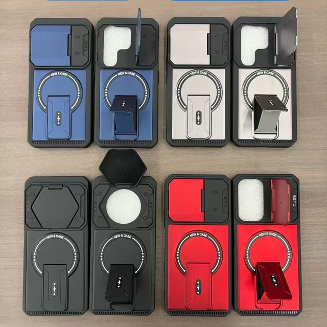 Compatible Tecno Camon50 PRO/Hot 70 Armor-style Magnetic Stand Camera Cover Mobile Phone Case Thermoplastic Elastomer Material
