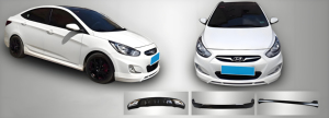Wide Body Kit <strong>for</strong> <strong>Hyundai</strong> <strong>Accent</strong> 2012 ,the Pp Auto Body Systems Includes <strong>Front</strong> <strong>Bumper</strong> Lip,Rear <strong>Bumper</strong> Lip,Side Skirt - Product Image 4