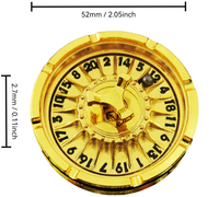 Dés Métallique Rotatif Lucky D20 avec Boussole et Fonction Fidget Spinner pour Jeux de Rôle