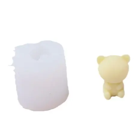 3D Bear Silicone Mousse Mold Ice Ball Silicone Mold for Decorating Fondant Cake