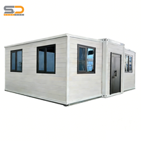 Kontainer Besar 10 kaki dengan 2 3 4 Kamar Tidur, Rumah Prefabrikasi Baja Ringan, Apartemen Tablet Nenek, Rumah Mobil Prefab