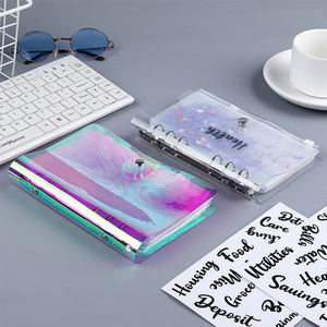 Custom Logo Luxury Plastic <strong>Mini</strong> Cute Vintage Translucent Square Budget Money Receipt Binder <strong>Envelopes</strong> - Product Image 5