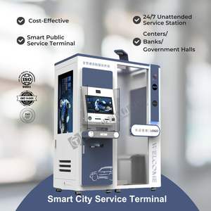Kiosque gouvernemental intelligent approuvé par l'IA 24/7 Terminal libre-<span class=keywords><strong>service</strong></span> intérieur sans pilote pour le système de paiement des services fiscaux de la sécurité sociale - Product Image 3