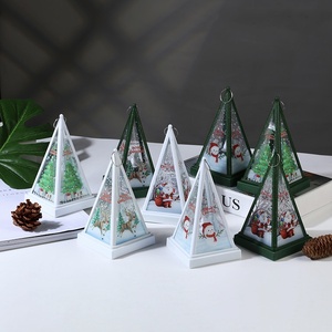 Giáng sinh LED ánh sáng Santa đèn lồng đèn gió giáng sinh vui vẻ đèn cho Nhà Cây giáng sinh đồ trang trí Xmas Quà Tặng - Product Image 2