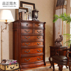 <span class=keywords><strong>Armoire</strong></span> de salon à 6 tiroirs de style américain classique, fabriquée sur mesure, <span class=keywords><strong>en</strong></span> <span class=keywords><strong>bois</strong></span> massif importé, peinture écologique, grande capacité de rangement - Product Image 1