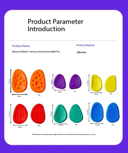 Jouets sensoriels éducatifs Montessori <span class=keywords><strong>pour</strong></span> enfants, blocs magnétiques en silicone anti-stress à presser - Product Image 2
