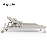 Chaise longue d'extérieur haut de gamme pour projets hôteliers, mobilier de patio imperméable, chaise longue de plage, transat de piscine pour villa