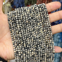 Perles de riz miniatures de 2 mm en obsidienne naturelle, quartz et jaspe, perles rondes en vrac, pierres précieuses semi-finies pour collier fait main