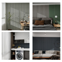 Entrepôt américain, livraison rapide, sans MOQ, panneaux acoustiques en bois à lattes modernes, panneaux d'isolation acoustique haute densité pour la rénovation