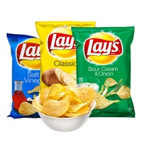 Chips de pommes de terre Lay's importées de Thaïlande, snacks soufflés, saveur salée, faible teneur en sel, sains, 40g