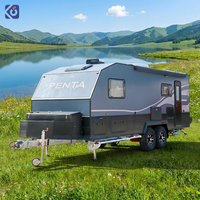 CAMPTRL Caravane de Luxe avec Extensions Coulissantes, Équipements Résidentiels, pour une Vie Nomade en Temps Plein