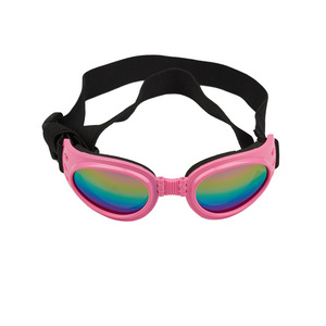 Gafas de sol para perros y gatos, lentes de espejo azules, correa ajustable, resistentes a los rayos UV, impermeables, a prueba de viento, para actividades al aire libre - Product Image 2