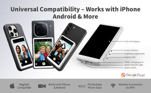 Écran de Moniteur Magnétique Flexible Blanc Shsuert de 4 Pouces avec Télécommande Sans Fil en Plastique pour le Gaming - Product Image 2