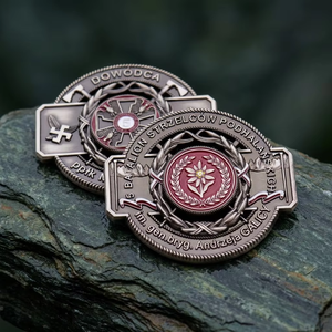 Moneta Commemorativa Personalizzata con Logo Gratuito, Incisione su Moneta Antica, Espositore per Monete, Moneta Souvenir Traforata - Product Image 1