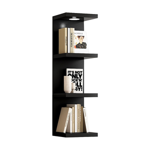 Estante de pared versátil, Unidad de estante de pared de madera flotante, estantes flotantes con luz Led - Product Image 5