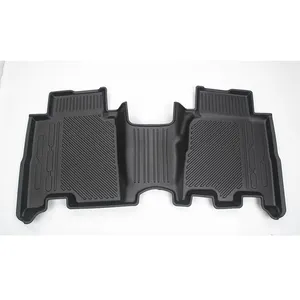 Geurloze Waterdichte Auto Tpe Vacuüm-Gevormde Vloermat Voor 2021 2022 2023 Ford Bronco Off-Road 4-deurs Lychi Graan Vloerpad